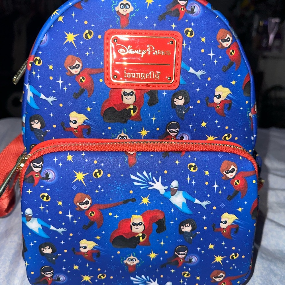 Loungefly Blue Superhero Kids Backpack